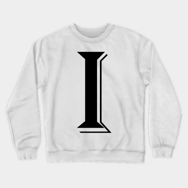 Black letter I in vintage style Crewneck Sweatshirt by Classical